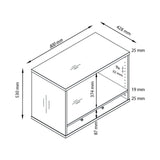 Dessin technique du Caisson stationnaire SIGNA SCA1 de 800 × 428 mm de hjh OFFICE PRO