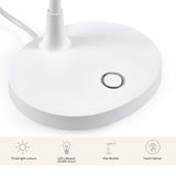 Pied blanc avec capteur tactile intégré de la lampe de bureau Lumanova D6 de hjh OFFICE