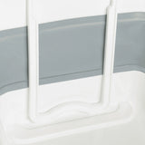 Éléments pliables blancs et paroi latérale grise du conteneur pliable CLEAN SILW de hjh OFFICE