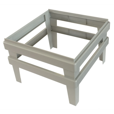 Insert pour dossiers suspendus ACHR en plastique gris avec cadre rectangulaire de hjh OFFICE PRO