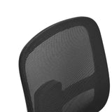 Dossier en maille noire du Siège de bureau à domicile Malio de hjh OFFICE