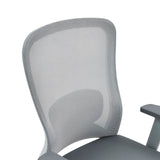 Dossier en maille grise de la Chaise de comptoir Top Work 44 W de hjh OFFICE