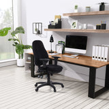 Siège de bureau de qualité professionnelle ZENIT PRO noir avec accoudoirs et roulettes à un bureau de hjh OFFICE