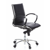 Siège de direction de qualité professionnelle PARMA 10 noir, surpiqûres croisées, base brillante à 5 roulettes de hjh OFFICE – vue à 360° (vue de trois quarts avant 60°)