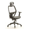 Siège de bureau de qualité professionnelle AIR-PORT en gris argent avec dossier et assise en maille de hjh OFFICE