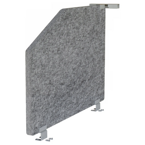 Paroi acoustique centrale gris chiné ARS 1 avec clips de fixation de hjh OFFICE PRO