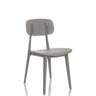 Chaise d'extérieur grise ARTIFO HOL avec dossier et assise perforés de hjh OFFICE