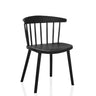 Chaise de salle à manger noire ARTIFO RIB avec un dossier à barreaux verticaux de hjh LIVING