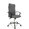 Siège de bureau à domicile ARTON 40 avec revêtement en tissu gris et piètement chromé de hjh OFFICE