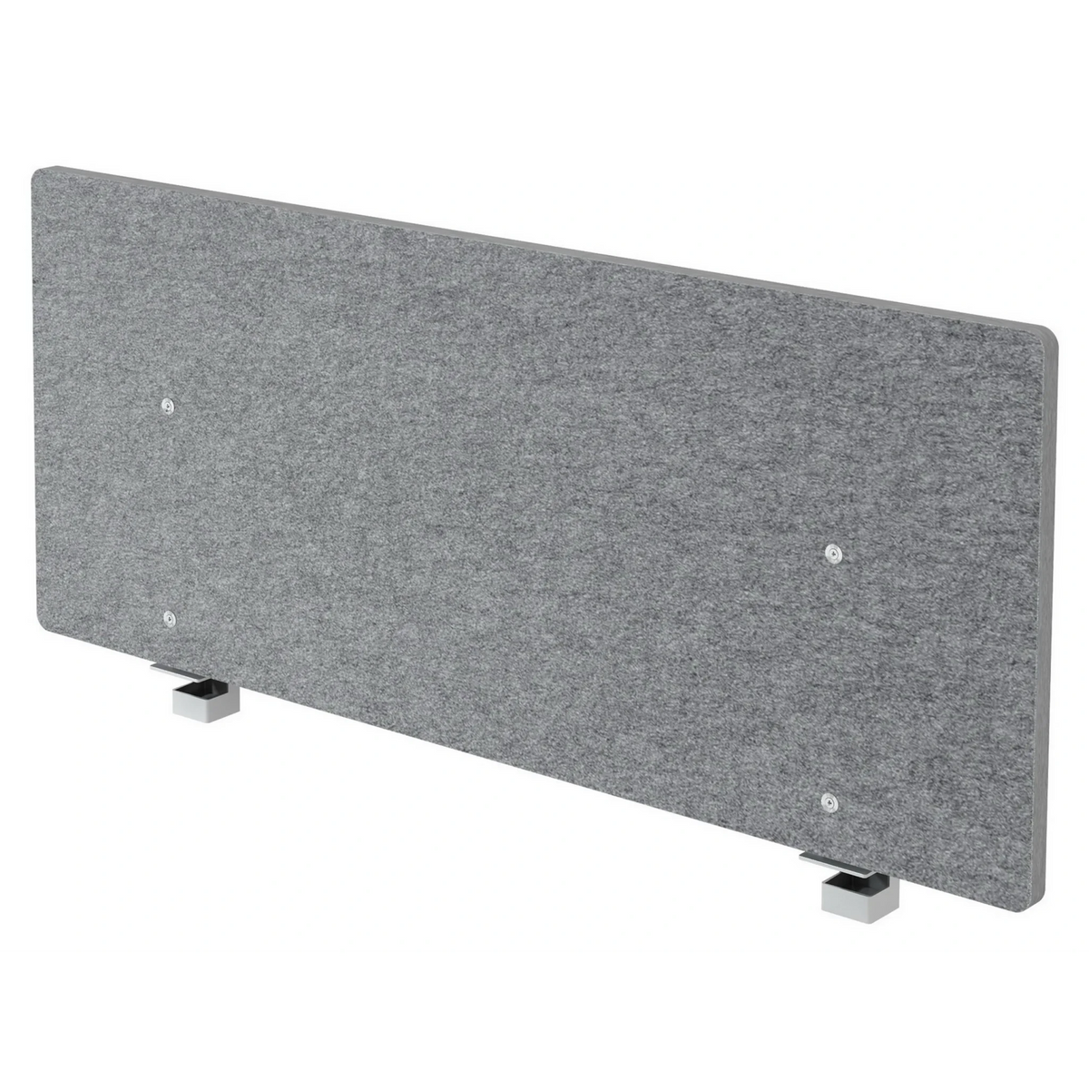 Paroi acoustique gris chiné ARW avec deux supports métalliques de hjh OFFICE PRO