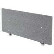 Paroi acoustique gris chiné ARW avec deux supports métalliques de hjh OFFICE PRO