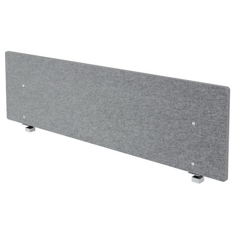 Paroi acoustique gris chiné ARW avec deux supports argentés de hjh OFFICE PRO