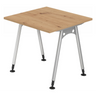 Bureau réglable en hauteur ATOS 8 S en chêne noueux avec pieds argentés de hjh OFFICE PRO