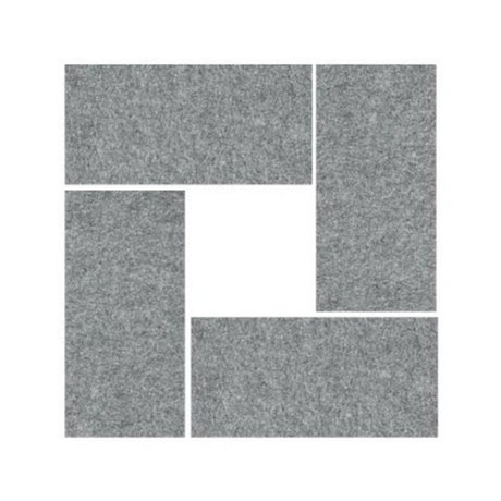 Éléments muraux acoustiques gris chiné AWP en matériau feutre de hjh OFFICE PRO