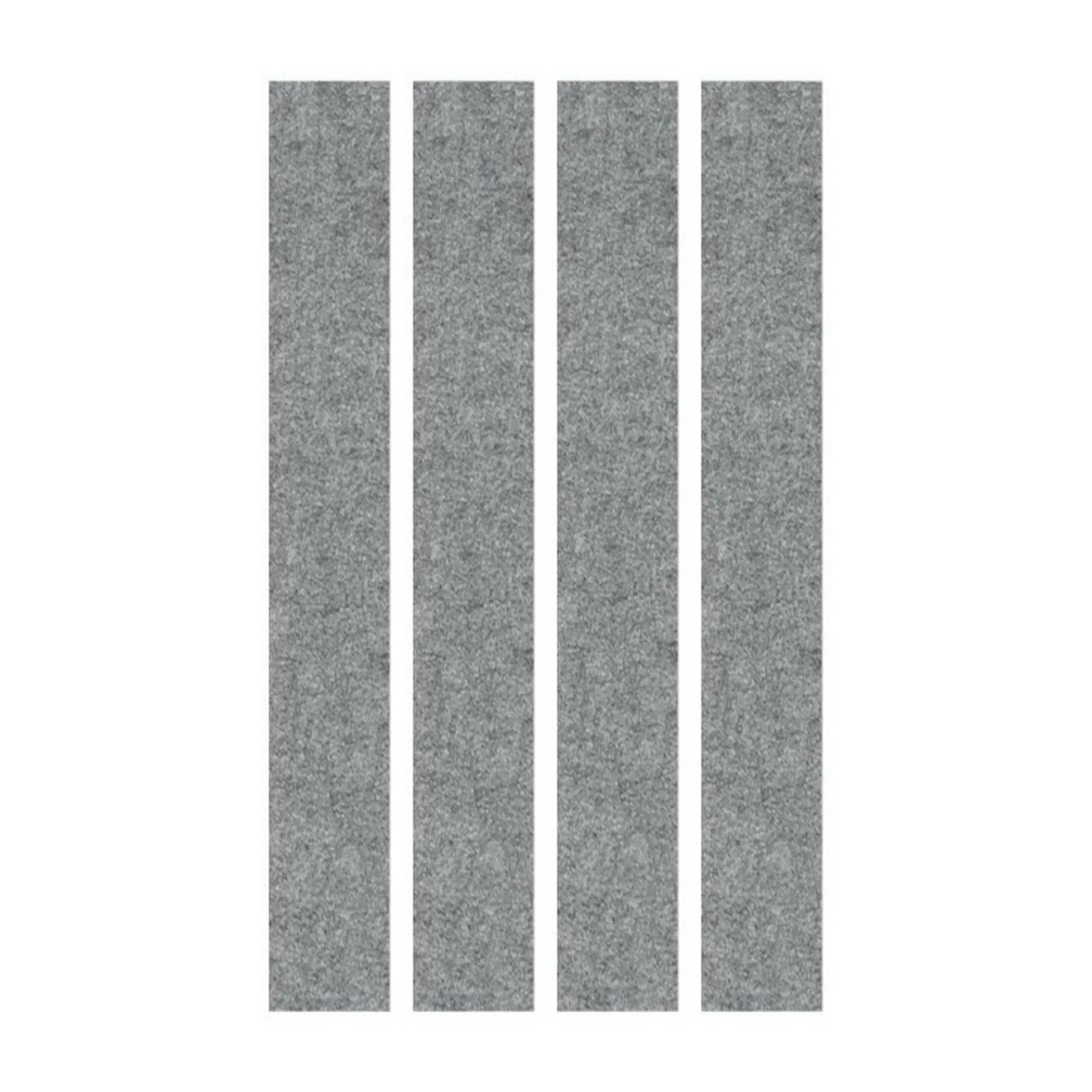 Éléments muraux acoustiques gris chiné AWP en quatre panneaux étroits de hjh OFFICE PRO