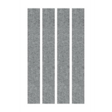 Éléments muraux acoustiques gris chiné AWP en quatre panneaux étroits de hjh OFFICE PRO
