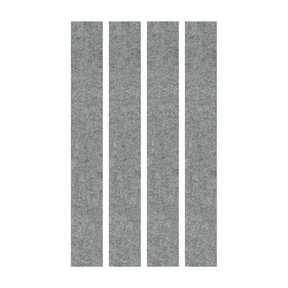 Éléments muraux acoustiques gris chiné AWP en quatre panneaux étroits de hjh OFFICE PRO