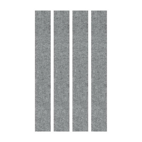 Éléments muraux acoustiques gris chiné AWP en quatre panneaux étroits de hjh OFFICE PRO