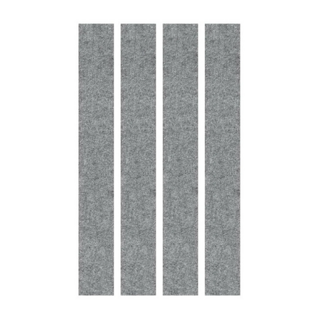 Éléments muraux acoustiques gris chiné AWP en quatre panneaux étroits de hjh OFFICE PRO