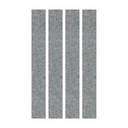 Éléments muraux acoustiques gris chiné AWP en quatre panneaux étroits de hjh OFFICE PRO