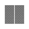 Deux éléments muraux acoustiques AWPX10 gris chiné avec motif en losanges de hjh OFFICE PRO