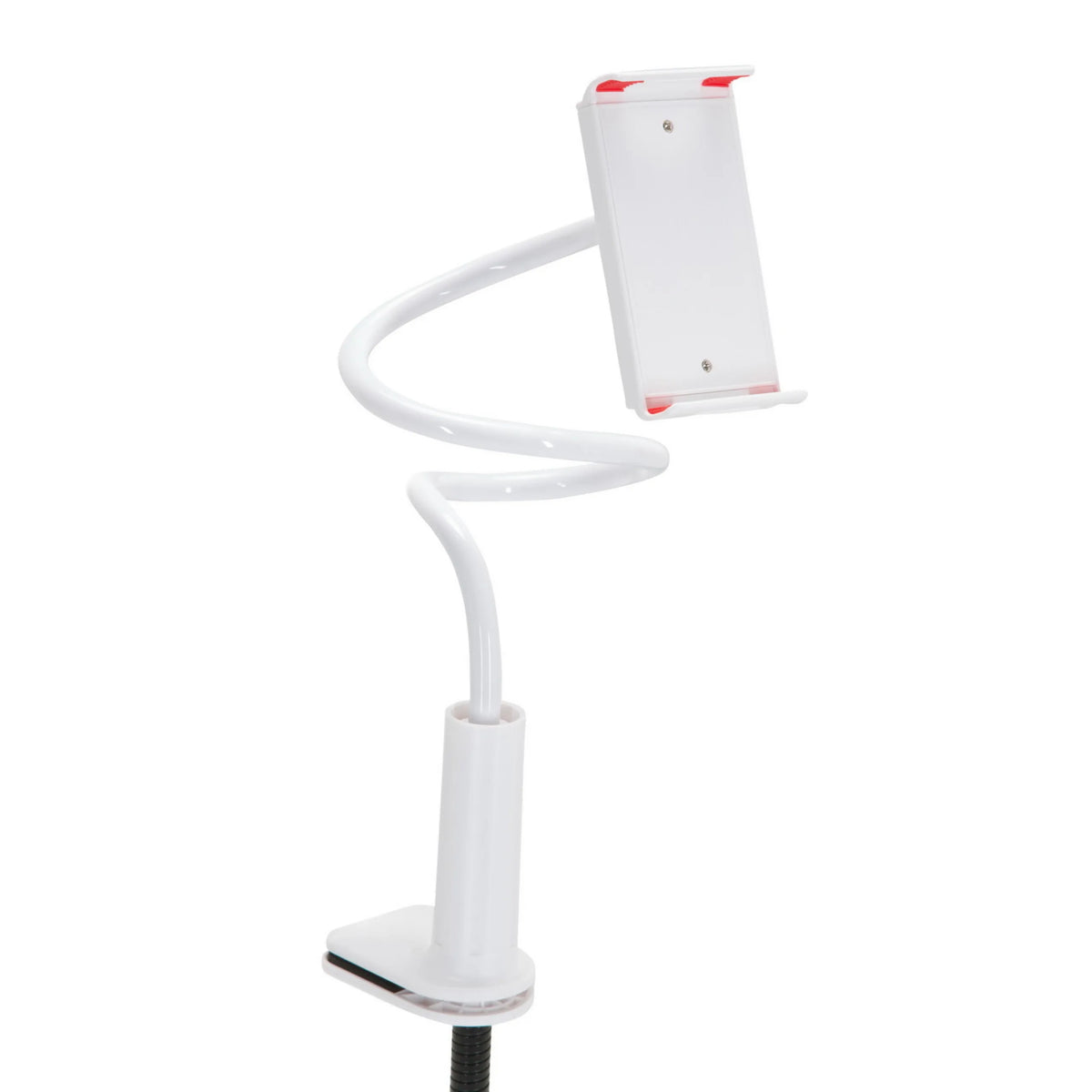 Support de téléphone portable & tablette FLEXMOBI I blanc avec bras col de cygne flexible de hjh OFFICE