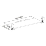 Dessin technique du Plateau pour clavier VM-KB avec 680 × 280 mm de hjh OFFICE
