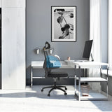 Fonction de rotation à 90 degrés du Siège de bureau à domicile ERGOMY FLEX en noir de MyBuero