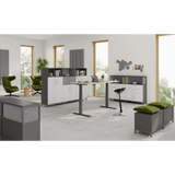 Portes acoustiques FlexWall en gris dans un bureau moderne de hjh OFFICE PRO