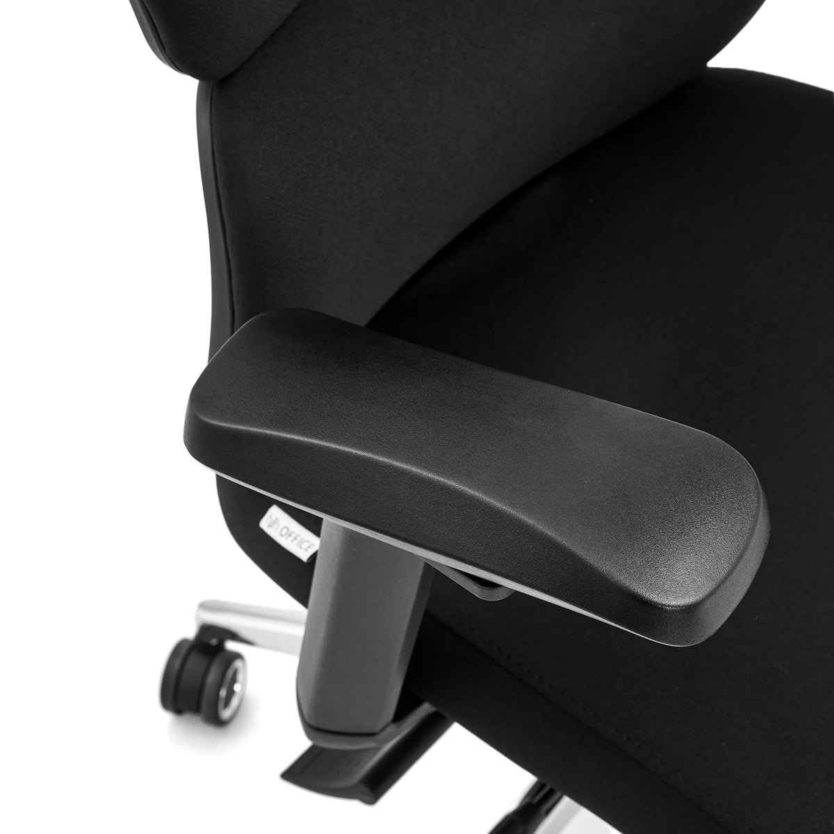 Accoudoir en plastique noir du Siège de bureau de qualité professionnelle Ergomy F 2 de hjh OFFICE