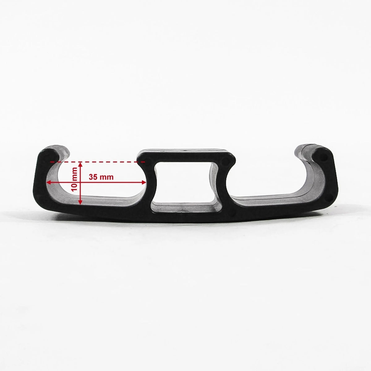 Patin noir pour la Chaise à quatre pieds CONNECT XT avec des dimensions de 35 mm et 10 mm de hjh OFFICE