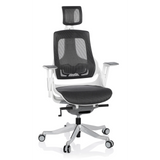 Siège de bureau de qualité professionnelle SPEKTRE gris avec dossier en maille et piètement à cinq roulettes de hjh OFFICE – vue à 360° (vue de face 20°)