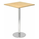 BISTRO H88Q C | Table haute | 80 x 80 | Chromé - Système de tables conférence 