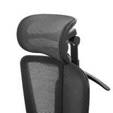 Appui-tête avec revêtement en maille du siège de bureau de qualité professionnelle Ergo U2 Flex3 en noir de hjh OFFICE