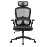 Siège de bureau de qualité professionnelle MC102C-M101 en noir avec dossier en maille et appui-tête de Sihoo