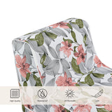 Surface en tissu avec motif floral du Canapé Gonflable Sitzolo Air en blanc, gris et rose de hjh LIVING