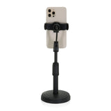 Support de téléphone portable & tablette FLEXMOBI II noir avec bras réglable et base ronde de hjh OFFICE
