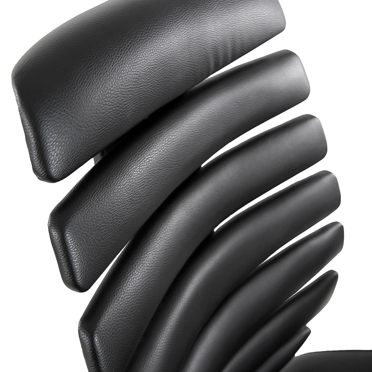 Rembourrage en similicuir matelassé de la chaise de comptoir ERGO LINE II WORK en noir de hjh OFFICE