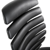 Rembourrage en similicuir matelassé de la chaise de comptoir ERGO LINE II WORK en noir de hjh OFFICE