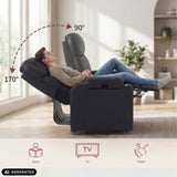 Dossier réglable du fauteuil de salon Game Sport RX de 90 à 170 degrés de hjh OFFICE (image générée par IA)