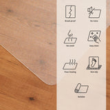 Polycarbonate transparent du Tapis de sol ULTIMAT II avec symboles fonctionnels de Floortex
