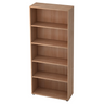 Étagère BETA 4000 aspect noyer avec cinq niches ouvertes de hjh OFFICE PRO
