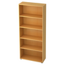 Étagère BETA 4000 en décor couleur hêtre avec cinq niches ouvertes de hjh OFFICE PRO