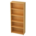 Étagère BETA 4000 en décor couleur hêtre avec cinq niches ouvertes de hjh OFFICE PRO