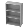Étagère grise BETA 4500 avec trois tablettes et une largeur de 80 cm de hjh OFFICE PRO