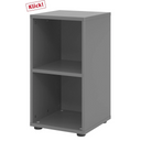 Étagère couleur graphite BETA 9 avec deux niches ouvertes de hjh OFFICE PRO