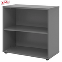 Étagère couleur graphite BETA 9 avec deux niches ouvertes de hjh OFFICE PRO