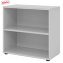 Étagère grise BETA 9 avec deux niches ouvertes et une largeur de 80 cm de hjh OFFICE PRO