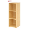 Étagère ouverte BETA 9 aspect érable clair avec trois tablettes de hjh OFFICE PRO