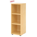 Étagère ouverte BETA 9 aspect érable clair avec trois tablettes de hjh OFFICE PRO
